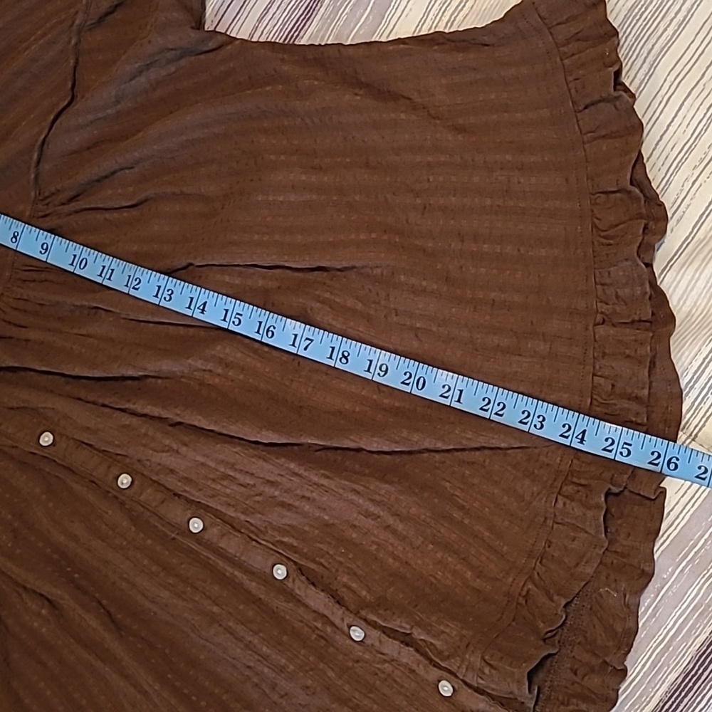 American Eagle Outfitters Brown Blouse M - Picture 11 of 15